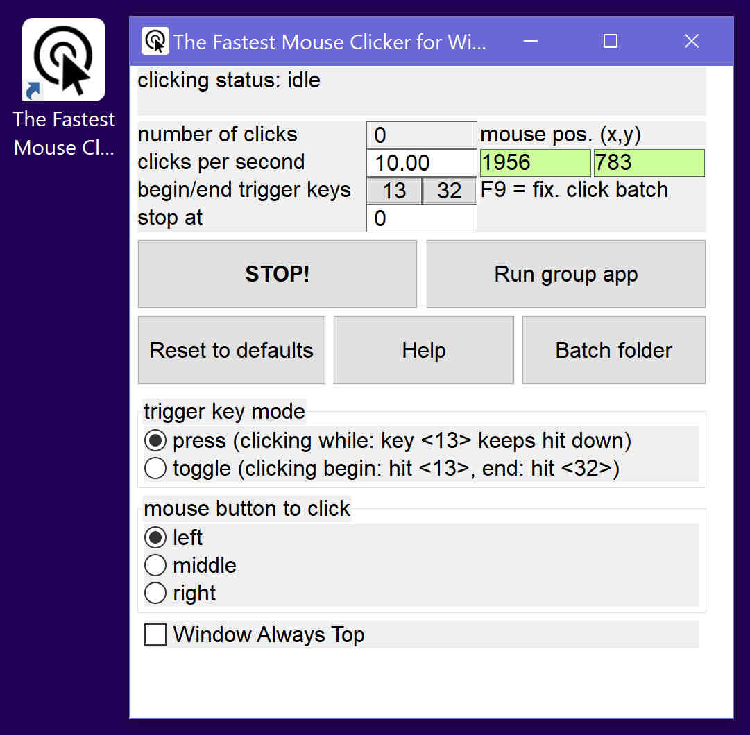 The Fastest Mouse Clicker for Windows